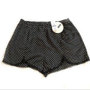 Rumor Boutique black shorts with white polka dots